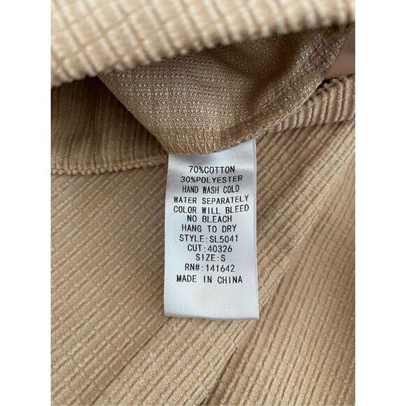 She + Sky Corduroy Pleated Mini Skort Sz Small Summer Everyday Beach - Picture 5 of 12